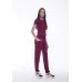 Calça Rolamoça Malha Viscose Bordo - 05126-BD01