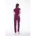 Calça Rolamoça Malha Viscose Bordo - 05126-BD01