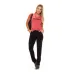 Calça Rolamoça Malha Viscose Preta - 05126-PT