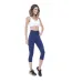 Calça Corsário Rolamoça Supplex Cós Alto Azul - 08157-AZ02