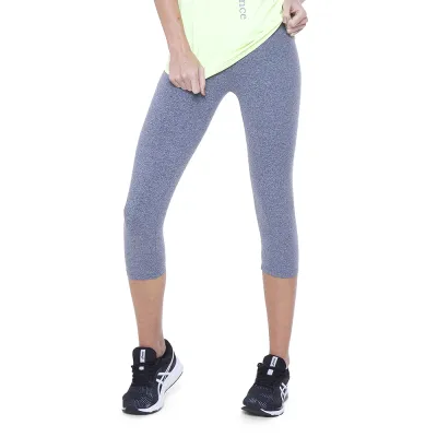 Calça Corsário Rolamoça Supplex Cós Alto Mescla - 08157-ME73
