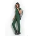 Calça Rolamoça Malha Viscose Verde - 05126-VD08