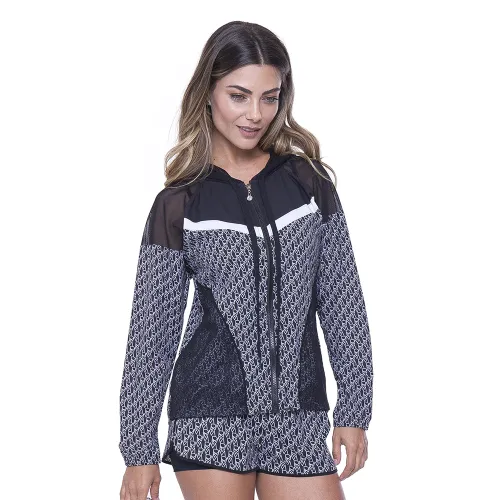 Jaqueta Leve Estampada Run More - 14186 Sb741
