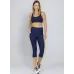 Calça Corsário Run More 08213 Azul 21 Com Bolso