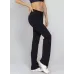 Calça Rolamoça Run More Reta Essencial Supplex Preta - 05230-PT