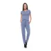 Calça Rolamoça Malha Viscose Azul - 05126-AZ20