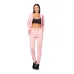Calça Reta Rolamoça Run More Moletinho Rosa - 05257-RS26