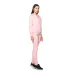 Calça Reta Rolamoça Run More Moletinho Rosa - 05257-RS26