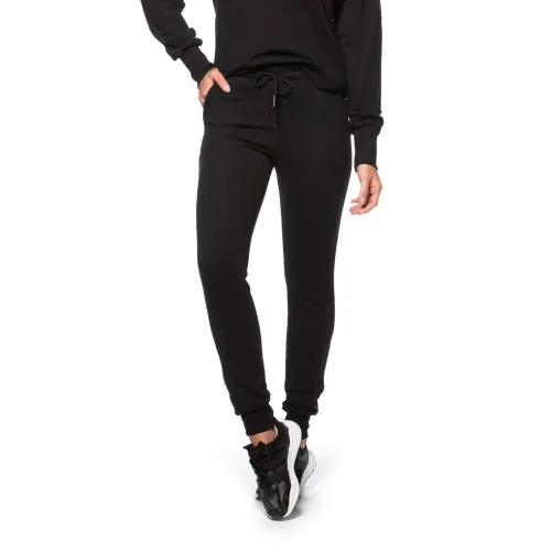 Calça Jogger Rolamoça Run More Moletinho Soft Preta - 05255-PT