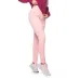 Calça Jogger Rolamoça Run More Moletinho Cintura Alta Rosa - 05258-RS26