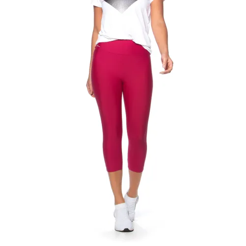 Calça Corsário Run More 08213 Roxo 19 Com Bolso