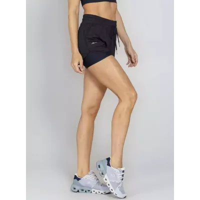 Short Duplo Run More 12252 Preto