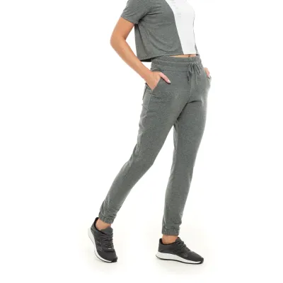 Calça Jogger Rolamoça Run More Moletinho Mescla - 05269-ME73