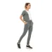 Calça Jogger Rolamoça Run More Moletinho Mescla - 05269-ME73
