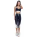 Calça Corsário Rolamoça Run More Print Style Cintura Alta - 08238-Ptam95
