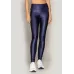 Calça Legging Run More Power Cetim Brilho Essencial - 06552 Azul 02