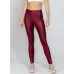 Calça Legging Run More Power Cetim Brilho Essencial - 06552 Bordô 03