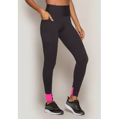 Calça Legging Run More Basic Power Fit Com Bolsinho - 06651-PTRS32