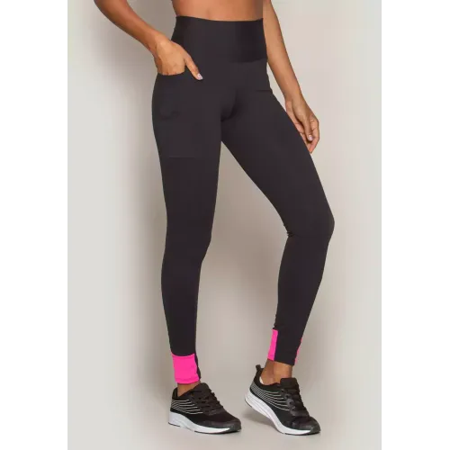 Calça Legging Run More Basic Power Fit Com Bolsinho - 06651-PTRS32
