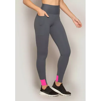Calça Legging Rolamoça Run More Basic Power Fit Com Bolsinho - 06651-CZ02RS32