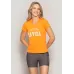 Blusa Decote V Run More 01553 Laranja 15 Branco
