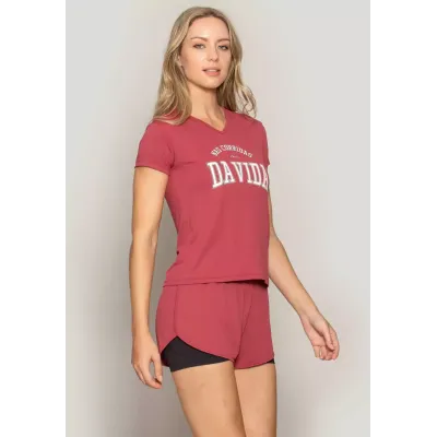 Blusa Decote V Run More 01553 Ferrugem 08 Branco