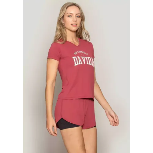 Blusa Decote V Run More 01553 Ferrugem 08 Branco
