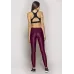 Calça Legging Run More Power Cetim Brilho Essencial - 06552 Bordo 01