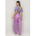 Calça Pantalona de Tule Estampado Run More - 05290 SUF 001B