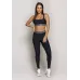 Calça Legging Run More Cós com Elástico Preta - 06697-PT