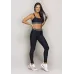 Calça Legging Run More Cós com Elástico Preta - 06697-PT