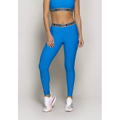 Calça Legging Run More Cós com Elástico Azul - 06697-AZ03