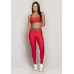Calça Legging Run More Cós com Elástico Vermelha - 06697-VM01