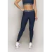 Calça Legging Run More Cós com Elástico Azul - 06697-AZ21