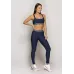 Calça Legging Run More Cós com Elástico Azul - 06697-AZ21