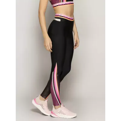 Calça Legging Cós Com Elástico Run More 06719 Preto 02 SUF 022