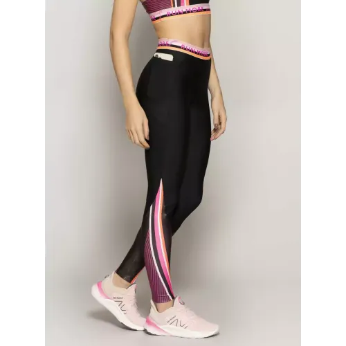 Calça Legging Cós Com Elástico Run More 06719 Preto 02 SUF 022