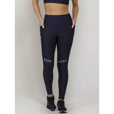 Calça Legging Run More Blocking Power Pace Preta - 06728-PT