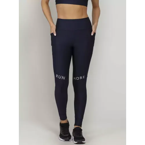 Calça Legging Run More Blocking Power Pace Preta - 06728-PT