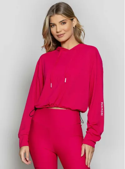 Blusão Max Fresh com Capuz 48229 - Rosa 09