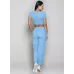 Blusa Cropped Run More 01613 Azul 38