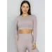 Blusa Cropped Manga Longa Run More 01626 Cinza 28