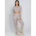 Blusa Cropped Manga Longa Run More 01626 Cinza 28