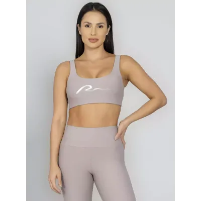 Top Leve Sustentação Run More 04561 Cinza 28 Prata