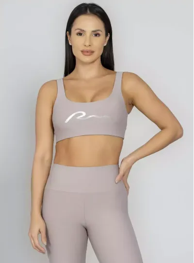 Top Leve Sustentação Run More 04561 Cinza 28 Prata
