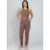Calça Jogger Run More Comfy Blend 05337 Marrom 06