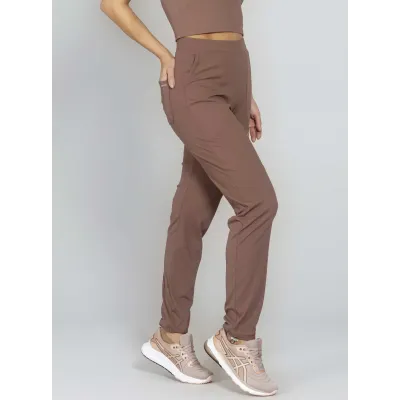 Calça Jogger Run More Comfy Blend 05337 Marrom 06