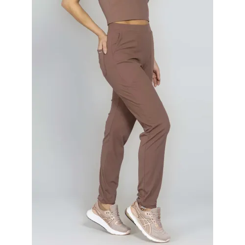 Calça Jogger Run More Comfy Blend 05337 Marrom 06