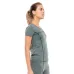 Baby Look Rolamoça Run More Leveza Luar Mescla - 30183-ME71PT