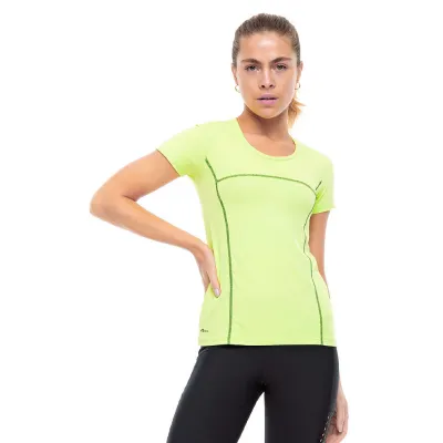 Baby Look Rolamoça Run More Leveza Luar Verde - 30183-VD03PT
